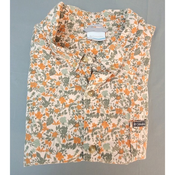 Columbia Sportswear Company Short Sleeve Button Down Shirt Men's Regular Fit Xxl - Picture 1 of 9